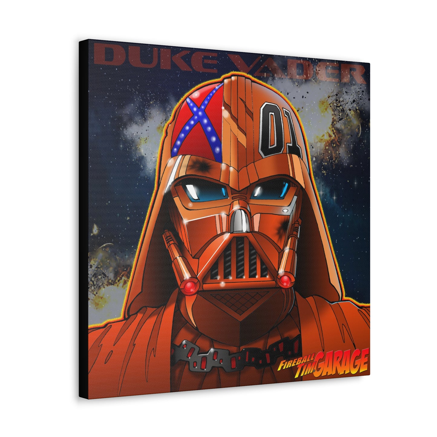 DUKE VADER Darth Vader Dukes of Hazzard Mashup Concept Art MASTERPRINT 3 Sizes