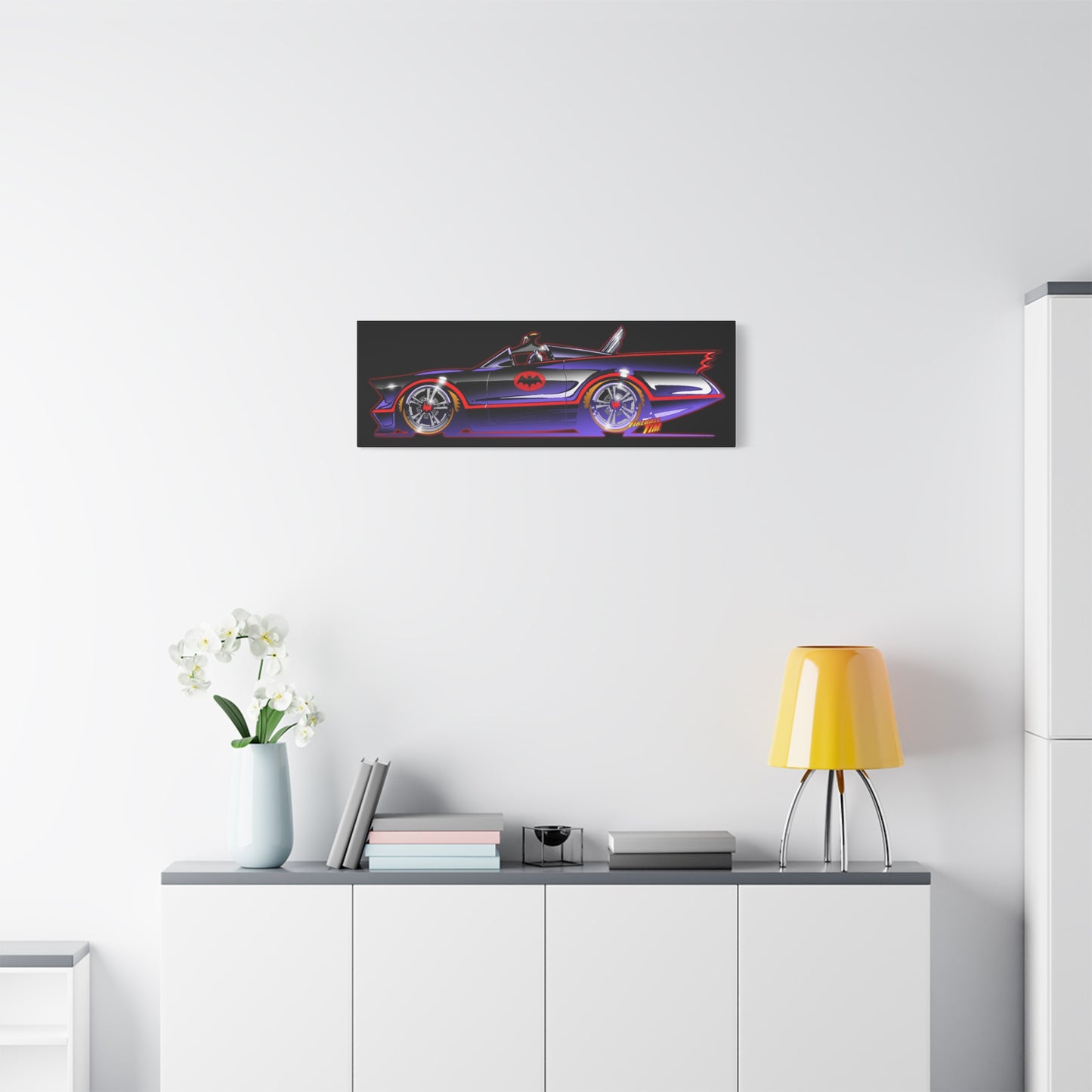 BATMOBILE 1966 BATMAN TV Car Canvas Art Print 11x14