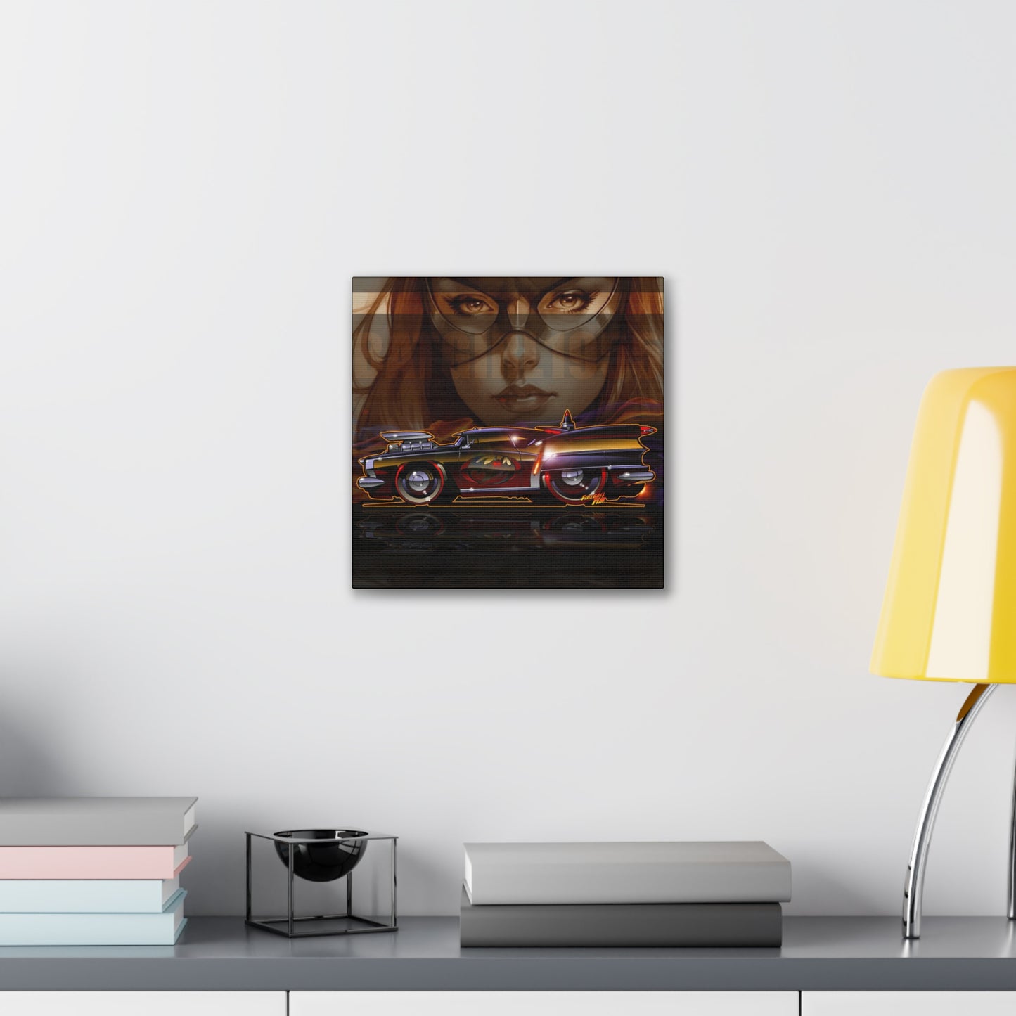 BATMAN 1955 BATMOBILE Concept Canvas Art Print - 2 Sizes