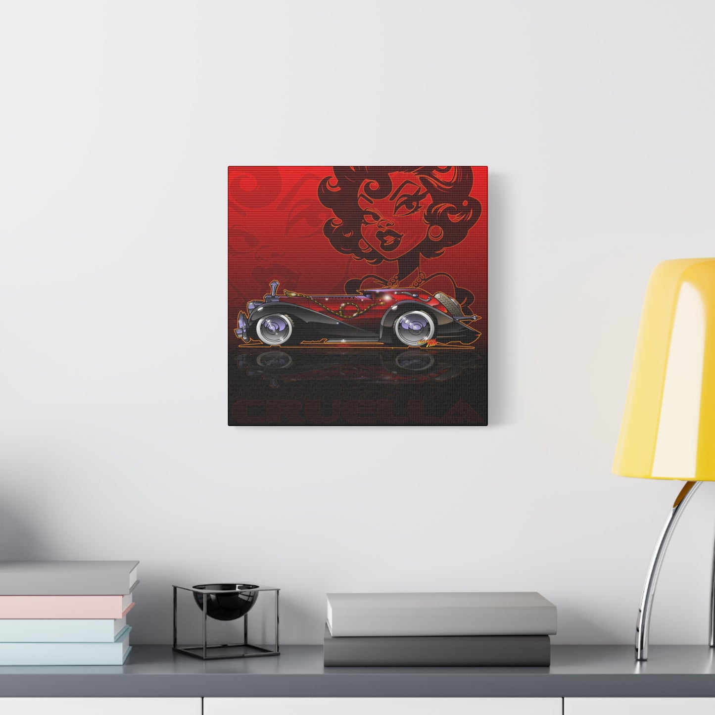CRUELLA deVIL 1974 Panther DeVille Fireball Art Canvas Print