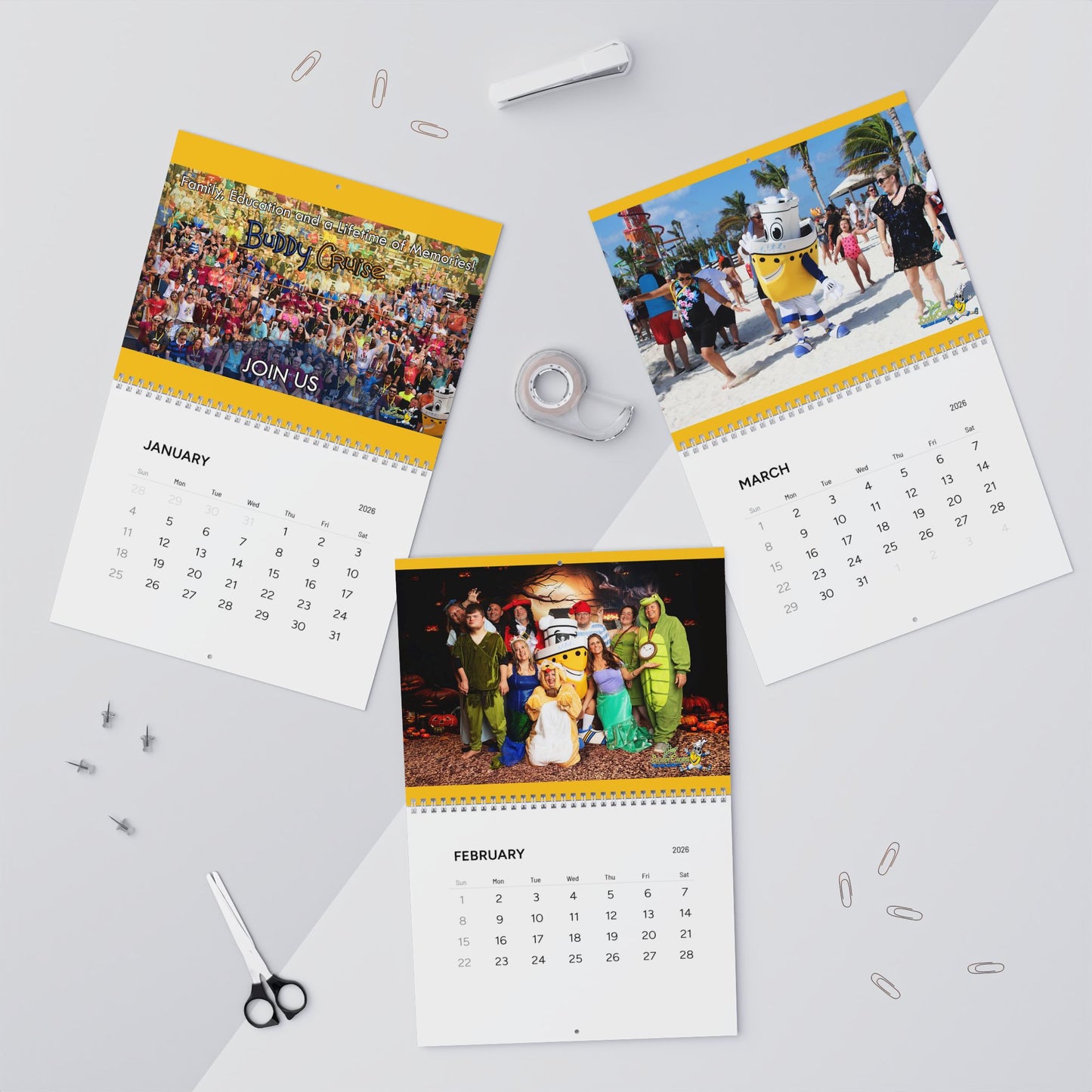 BUDDY CRUISE 2026 Calendar - 2 Sizes