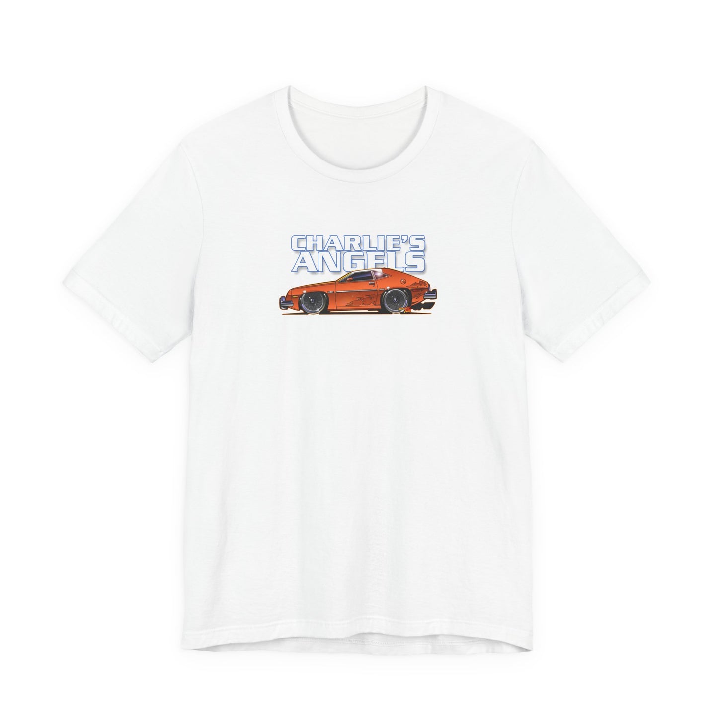 CHARLIES ANGELS 1977 Ford Pinto Concept Art Short Sleeve Tee 12 Colors