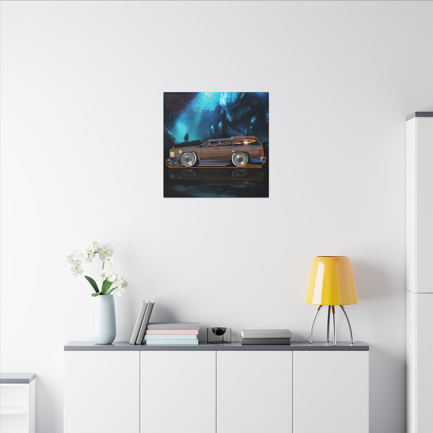STRANGER THINGS Mercury Colony Park Wagon Collectible Canvas Art Wall Print - Multiple Sizes