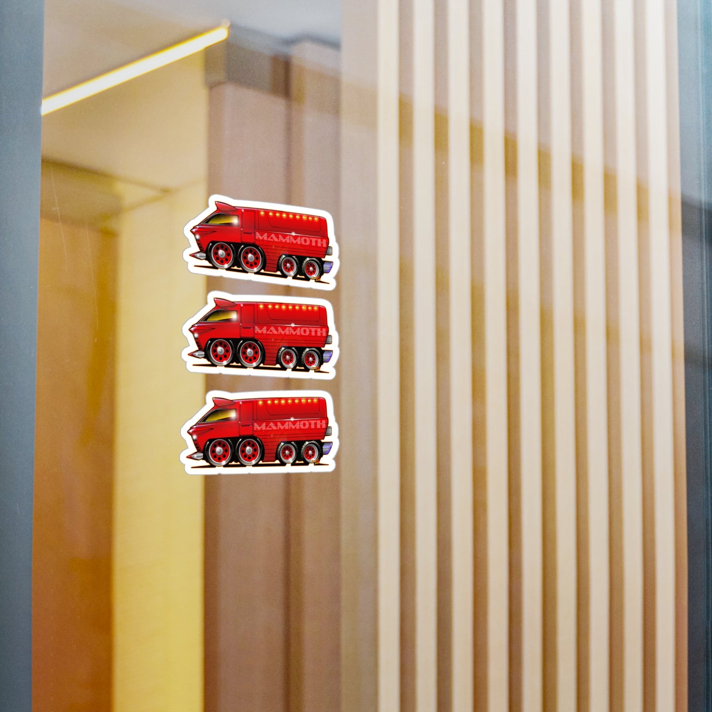 SPEED RACER MAMMOTH CAR Fireball Art Decal Stickers - 4 Sizes