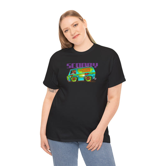 SCOOBY DOO MYSTERY MACHINE VAN Fireball Tee Shirt - Multiple Colors
