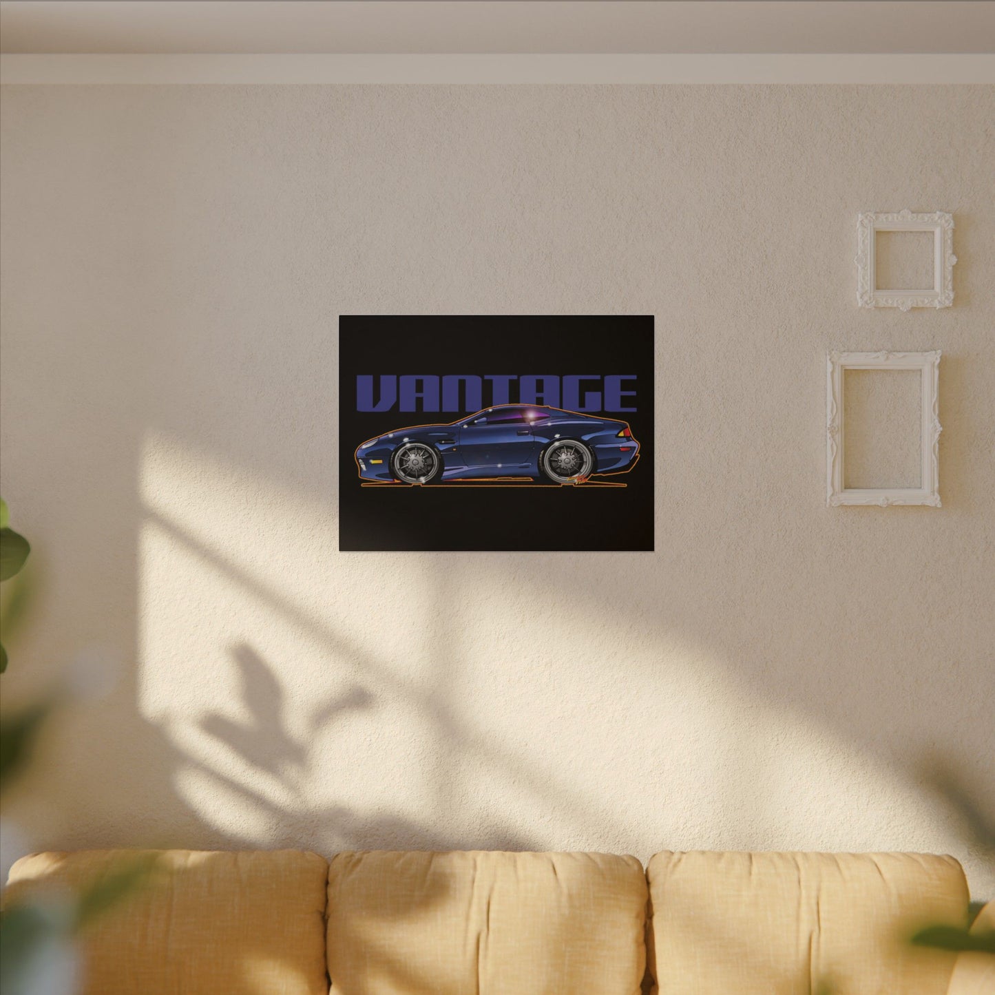 ASTON MARTIN VANTAGE 2001 Fireball Art Canvas Print