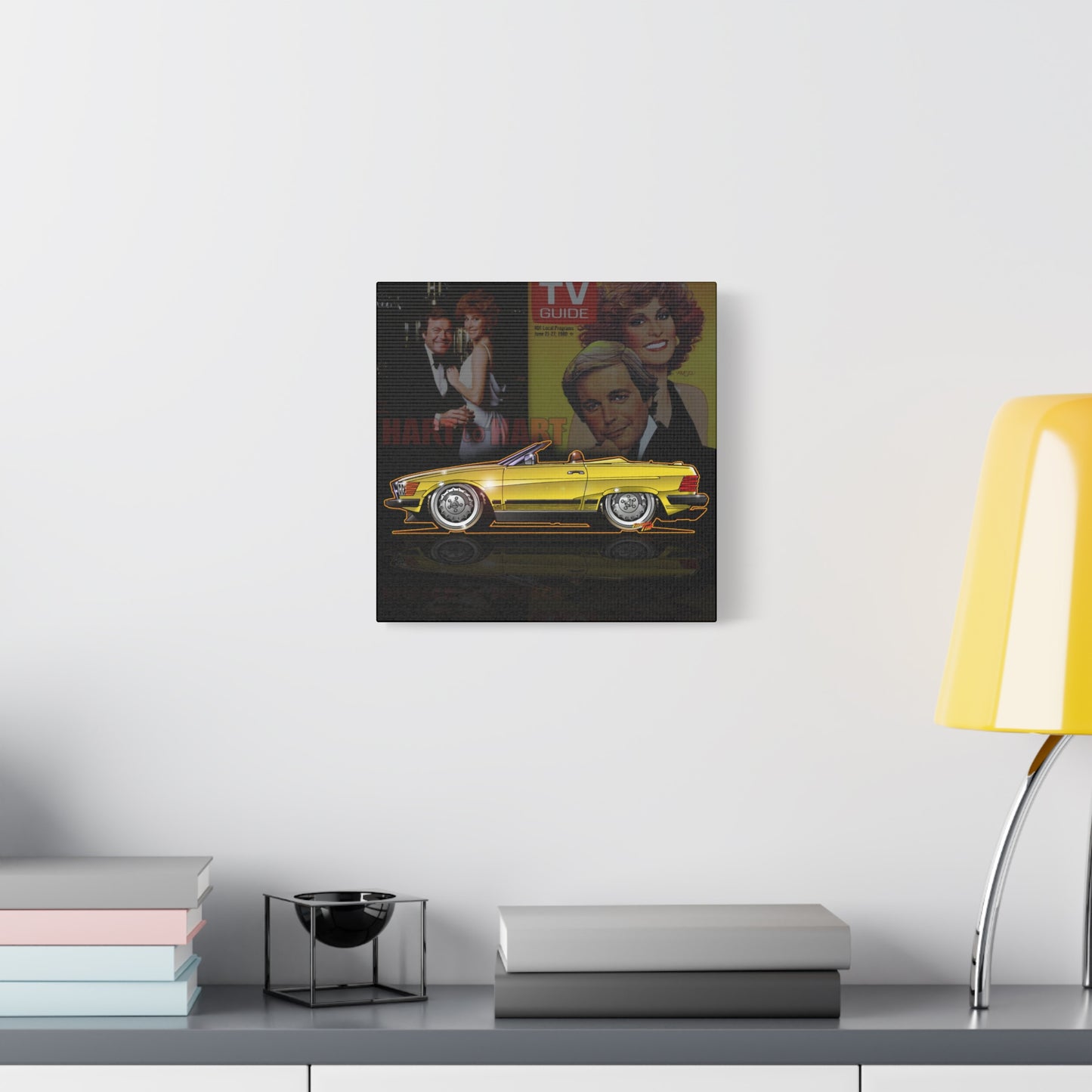 HART to HART TV Show Mercedes 450SL Canvas Art Wall Print - 12x12