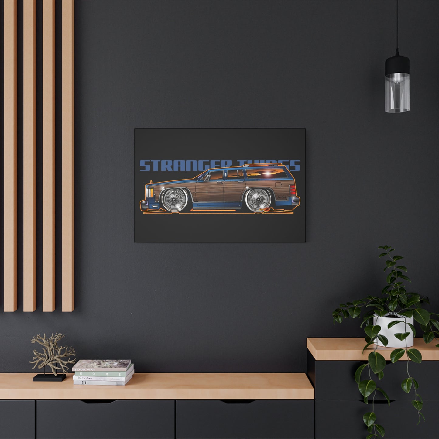 STRANGER THINGS Mercury Colony Park Wagon Collectible Canvas Art Wall Print - Multiple Sizes