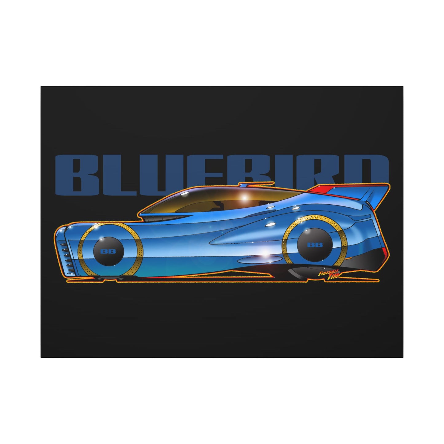 BLUEBIRD FIREBALL CONCEPT Canvas Art Print - 11x14