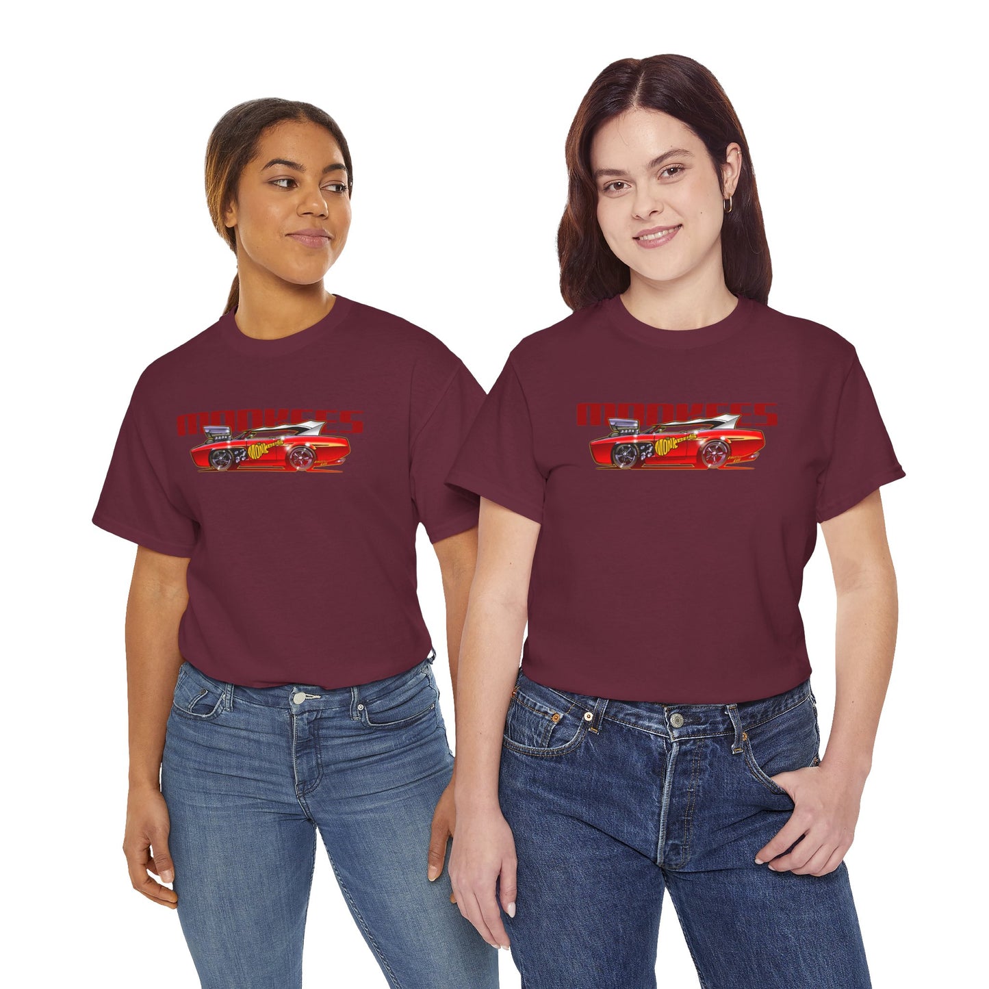 THE MONKEES Monkeemobile Cotton Tee Shirt - 12 Colors