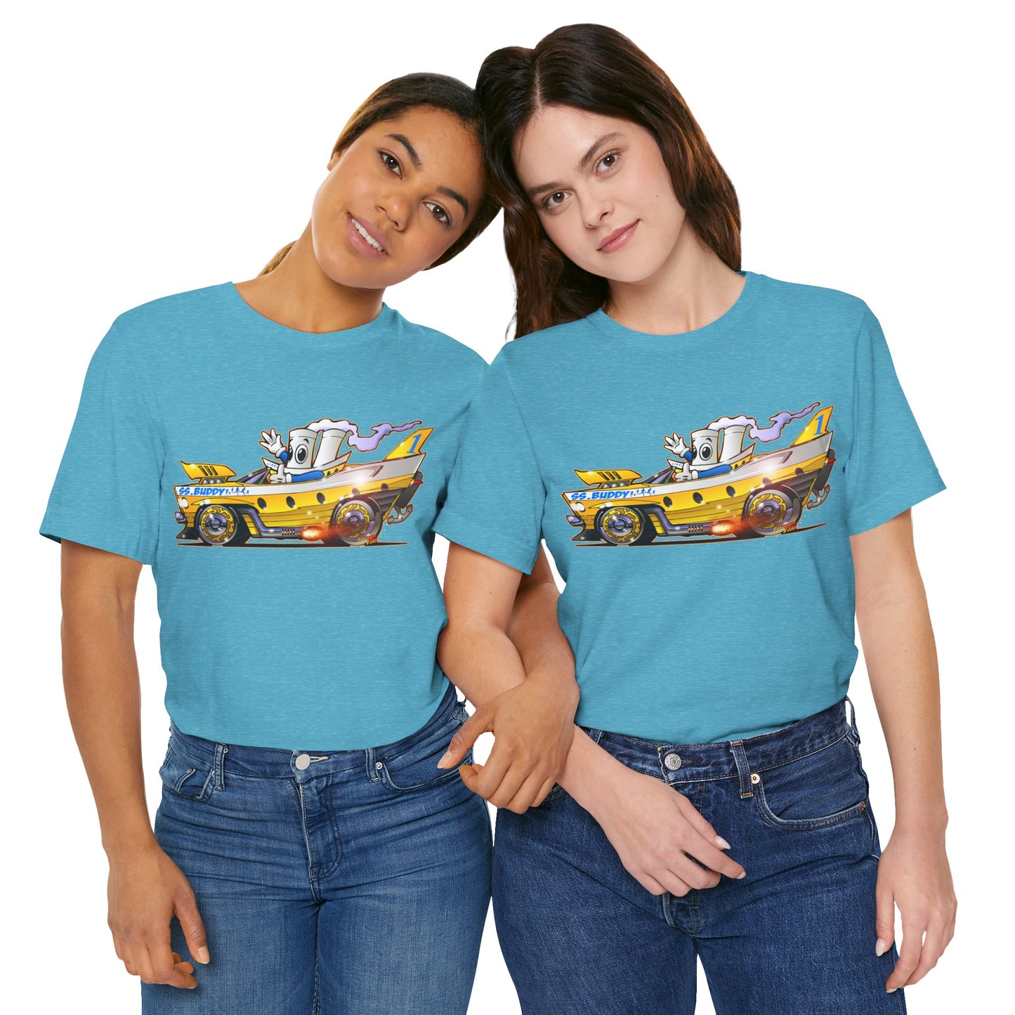 BUDDY CRUISE BUDDYMOBILE Custom Car Art Short Sleeve Tee in 17 Colors