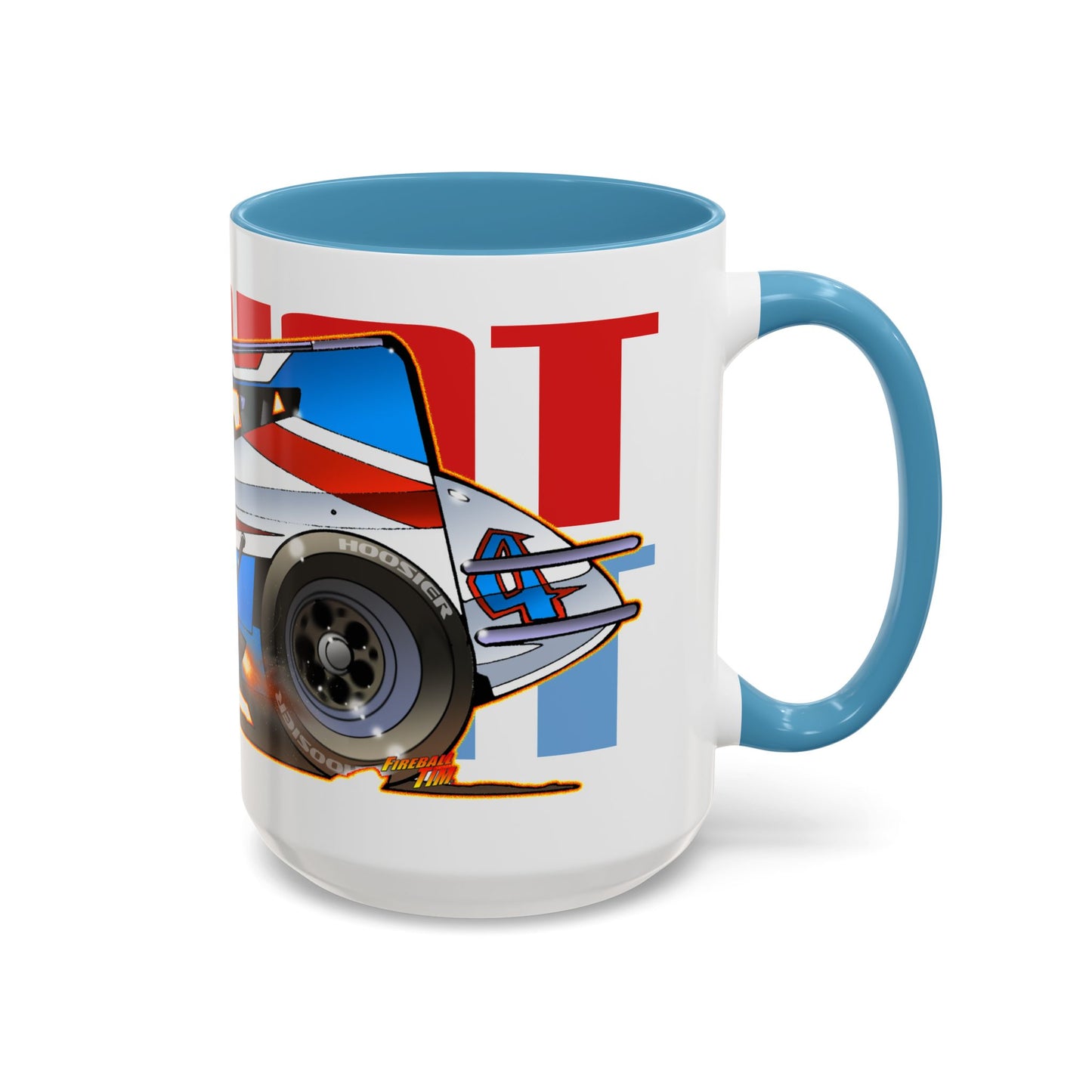 SPRINT CAR Collectible Fireball Art Coffee Mug
