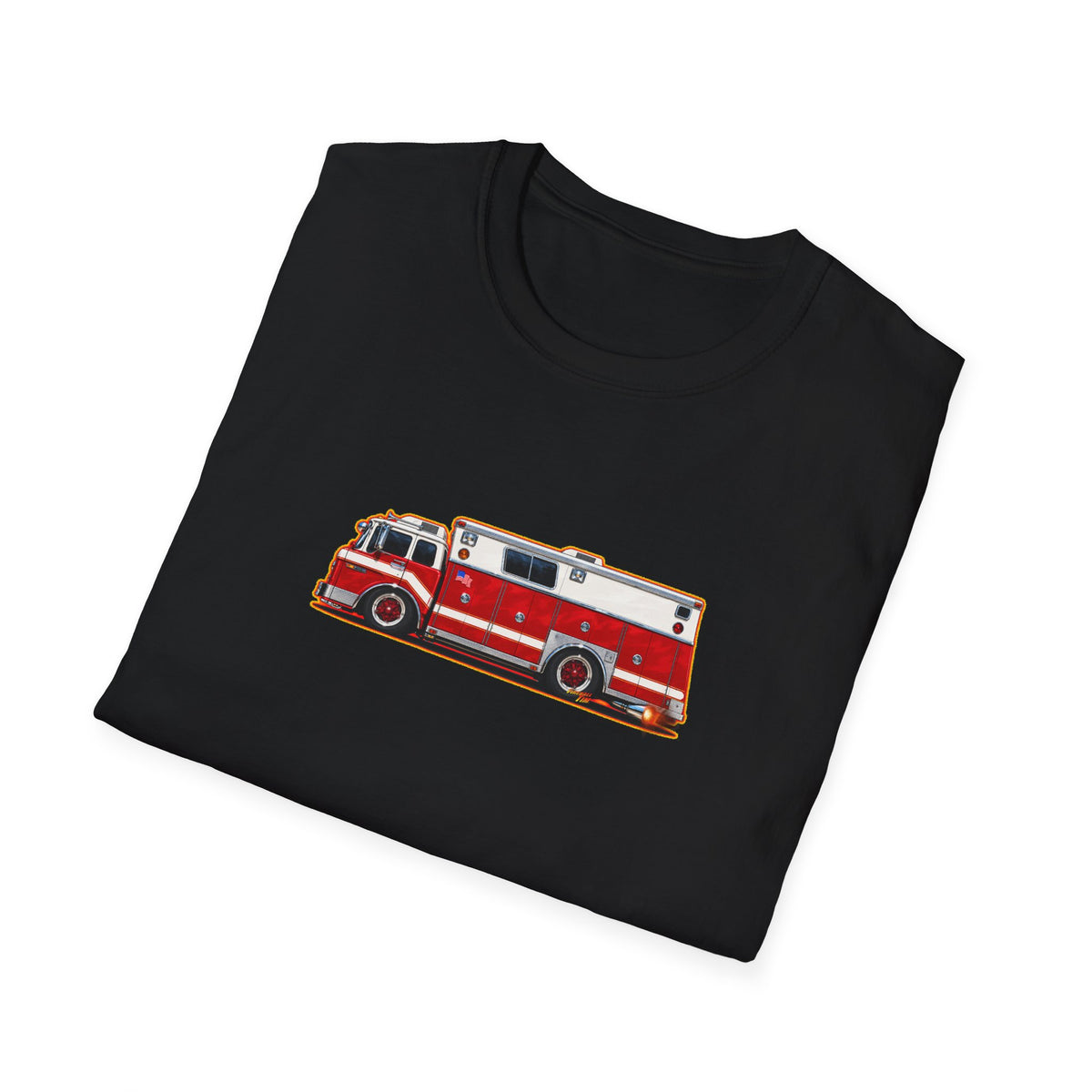 FIRE TRUCK Collectible Fireball Art TeeShirt