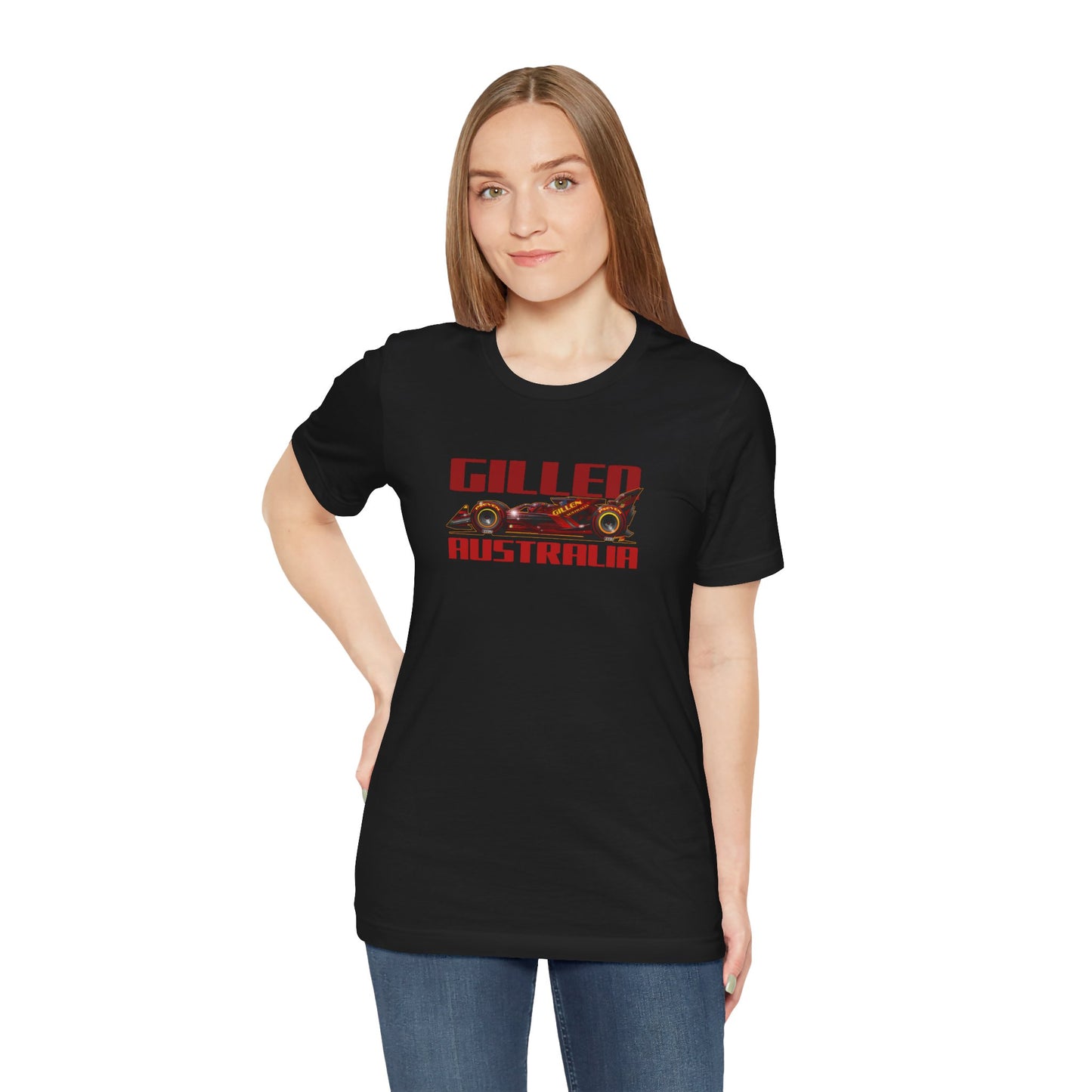 GILLEN AUSTRALIA F1 2047 Race Car Art Short Sleeve Tee - 6 Colors