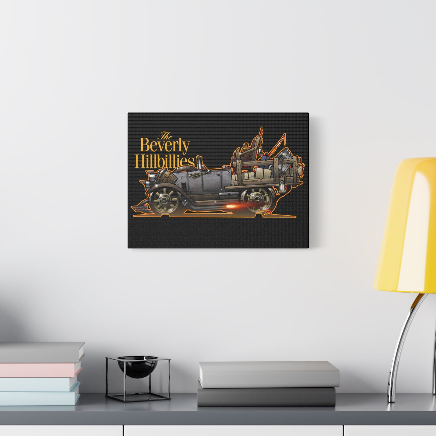BEVERLY HILLBILLIES JALOPY Canvas Art Wall Print - 11x14