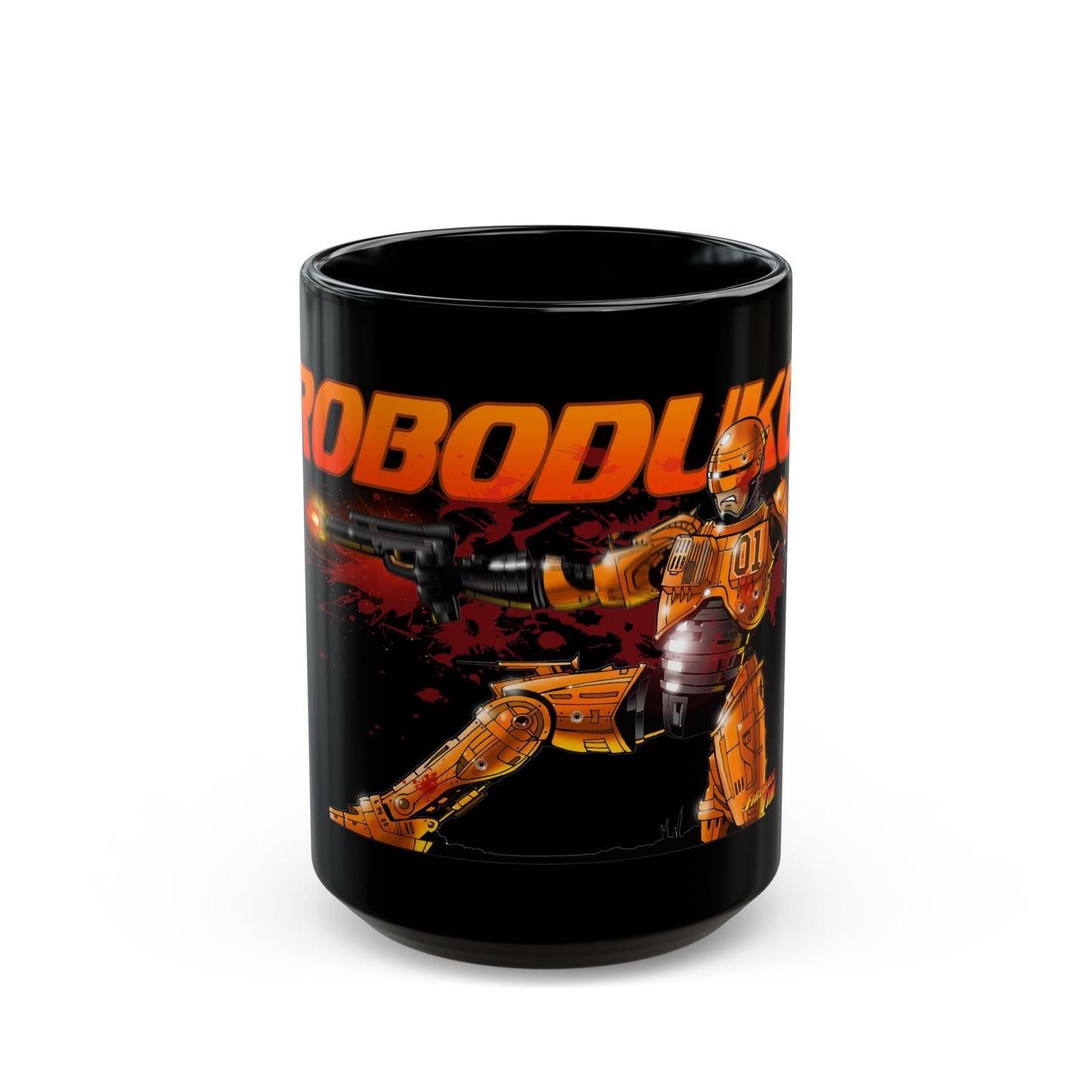 ROBODUKE Robocop Dukes of Hazzard Concept Art Coffee Mug 2 Sizes