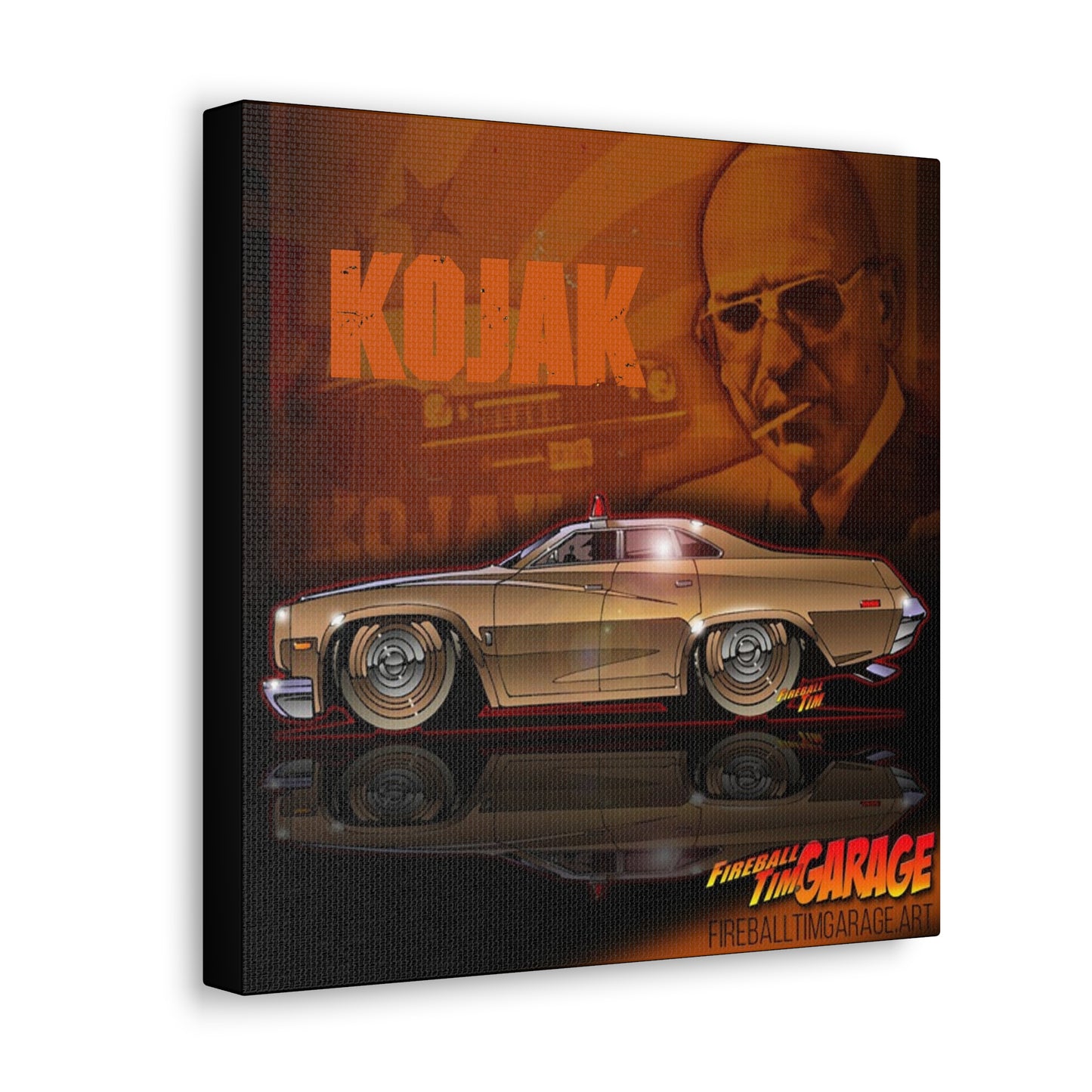 KOJAK TV Show Buick Century Concept Art Canvas Print 12x12