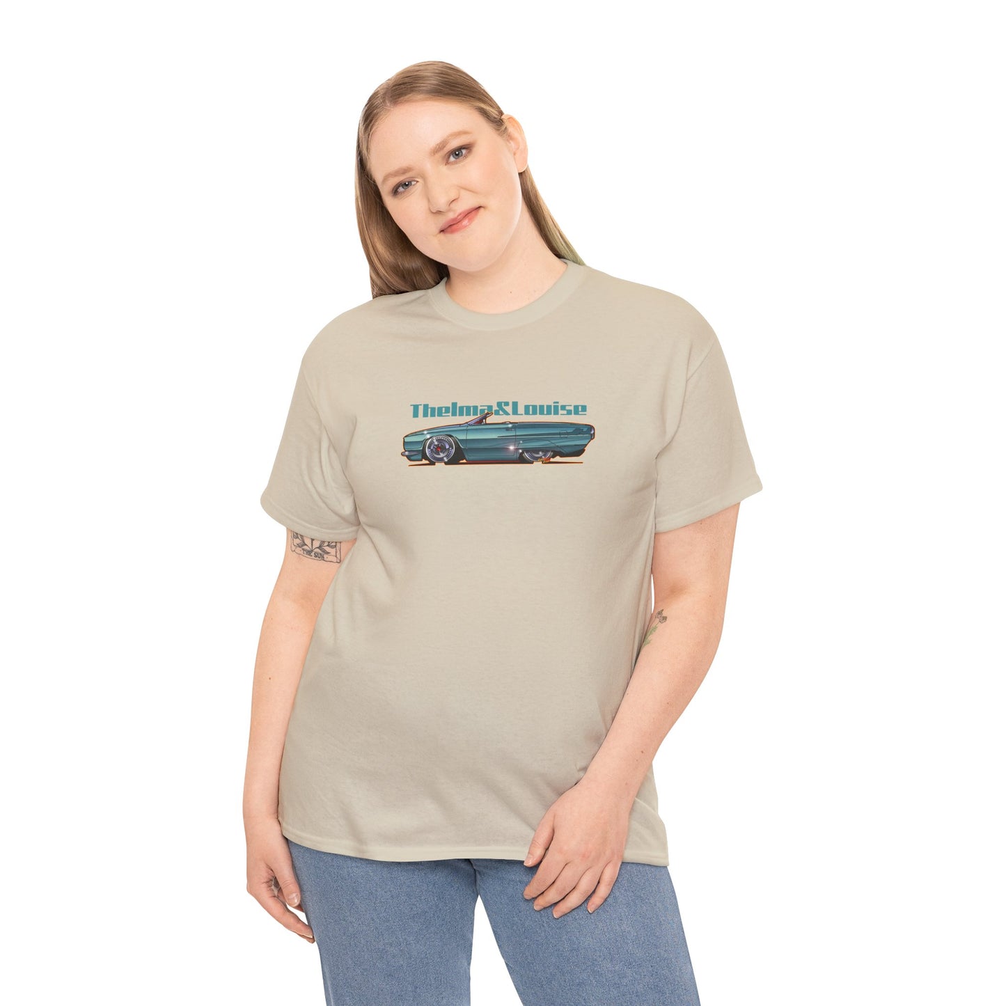 THELMA & LOUISE 1966 Ford Thunderbird Heavy Cotton Tee - Multiple Sizes