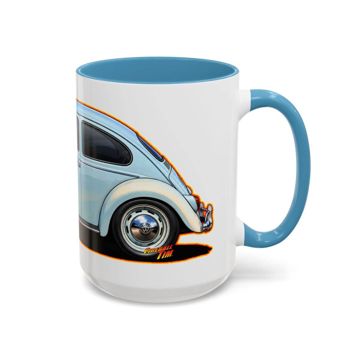 CLASSIC VOLKSWAGEN VW Bug Collectible Fireball Art Coffee Mug - 2 Sizes