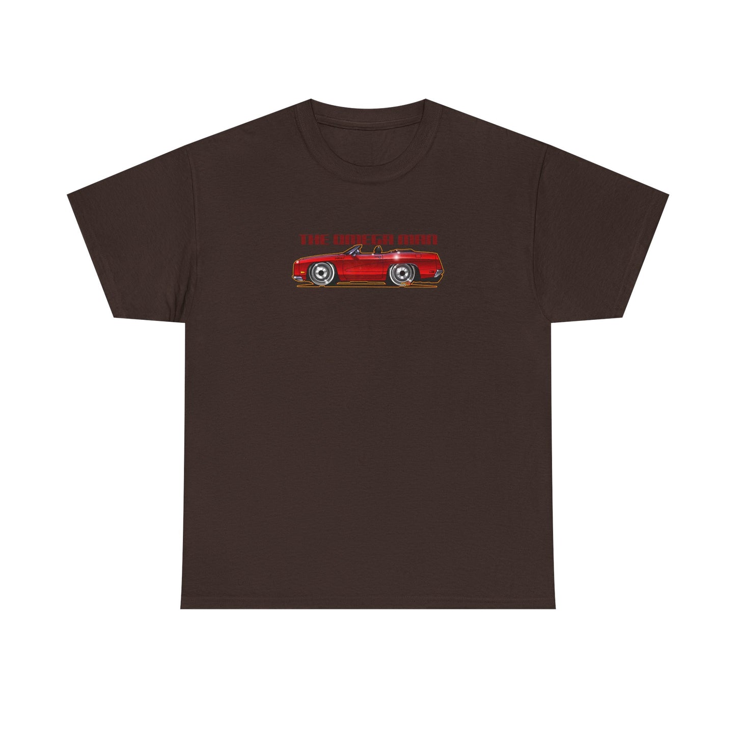 THE OMEGA MAN 1970 Ford Galaxie Movie Car Fireball Art Tee Shirt - Multiples