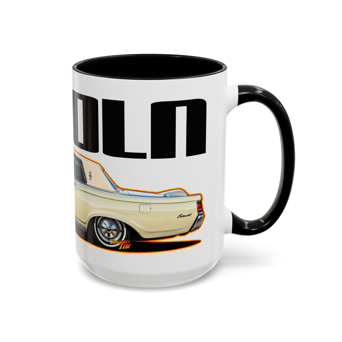 LINCOLN MARK III 1970 Collectible Fireball Art Coffee Mug - 2 Sizes