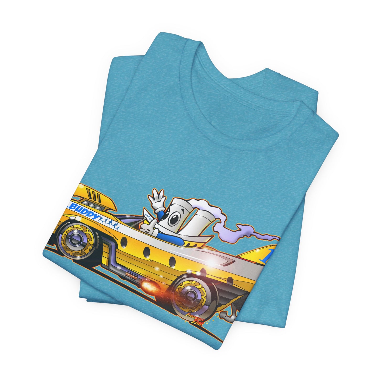 BUDDY CRUISE BUDDYMOBILE Custom Car Art Short Sleeve Tee in 17 Colors