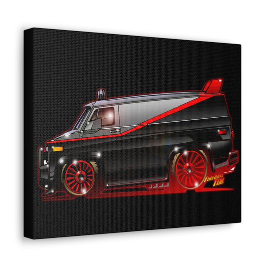 ATEAM VAN TV Car Concept Art Canvas Print 11x14