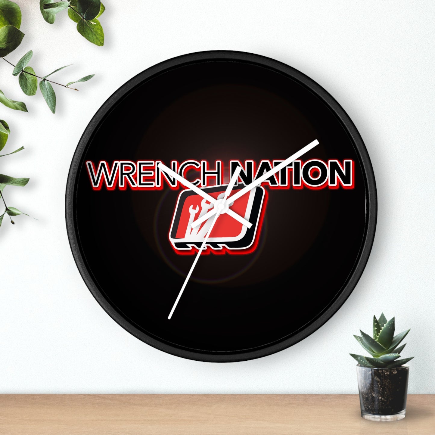 WRENCH NATION Logo Wall Clock