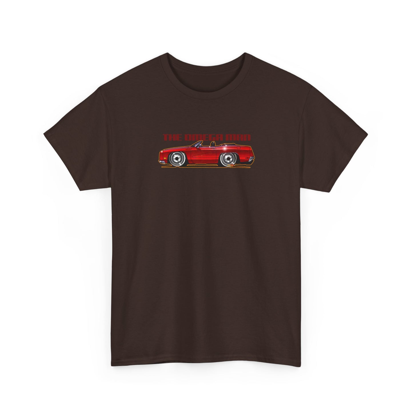 THE OMEGA MAN 1970 Ford Galaxie Movie Car Fireball Art Tee Shirt - Multiples