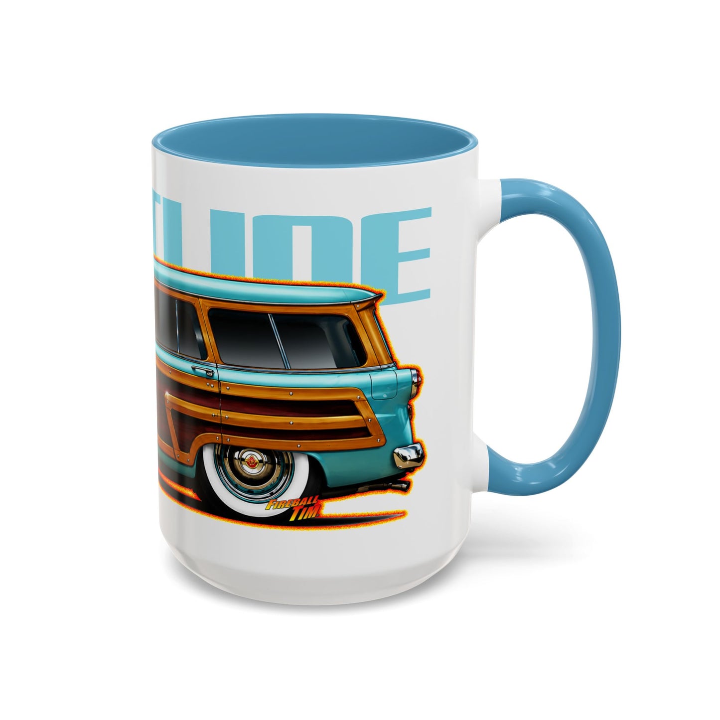 FORD CRESTLINE Country Squire Station Wagon 1953 Collectible Art Coffee Mug - 2 Sizes