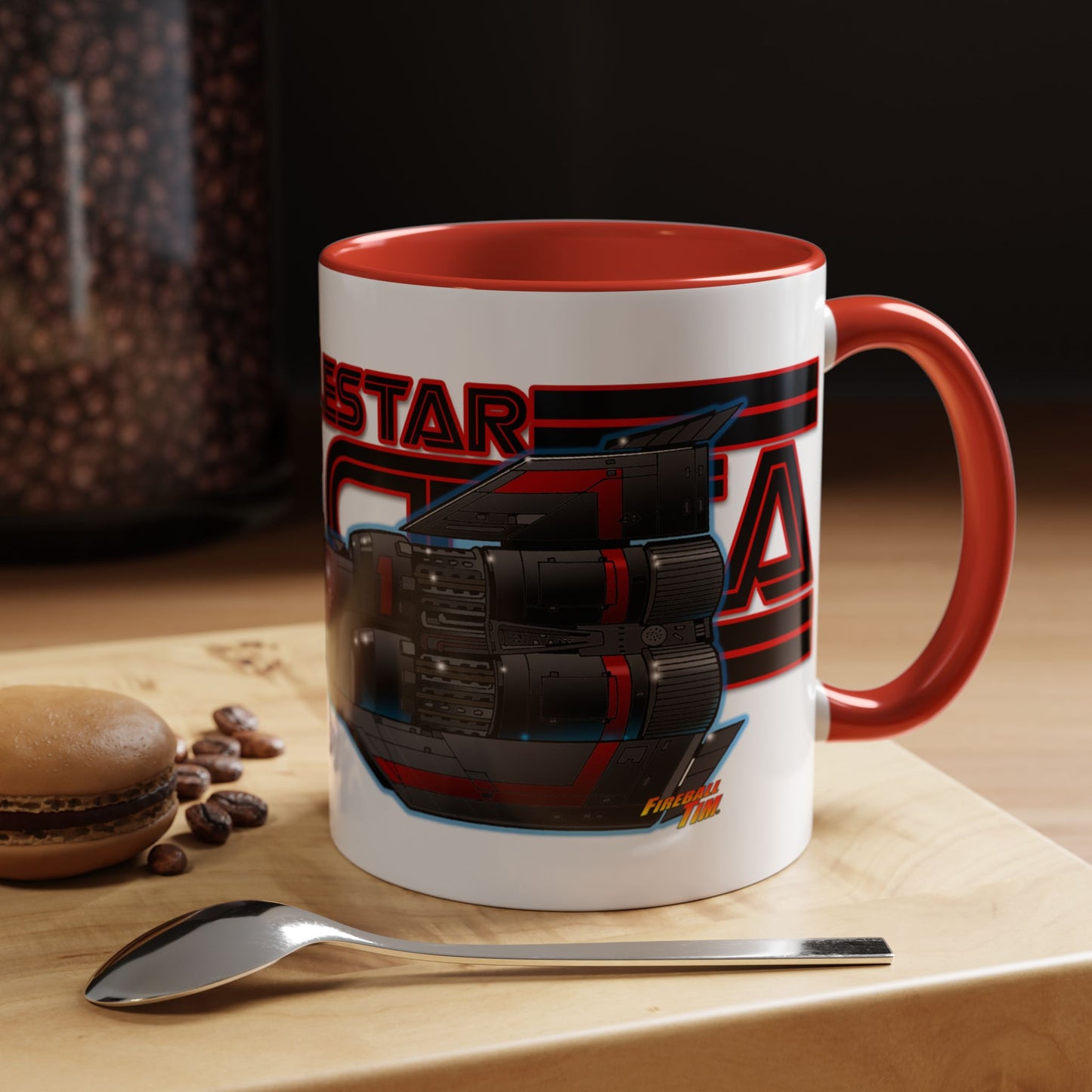 BATTLESTAR GALACTICA Colonial Viper Concept Art Logo Coffee Mug 2 Sizes