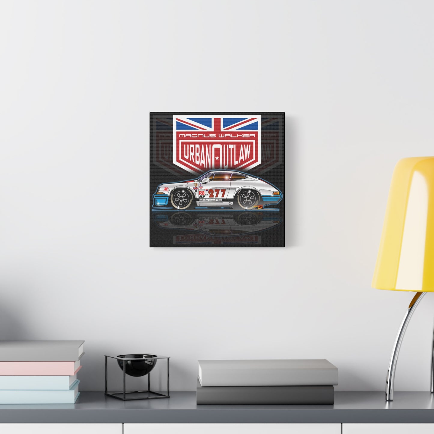 MAGNUS WALKER Urban Outlaw 277 Fireball Art Canvas Print - 12x12