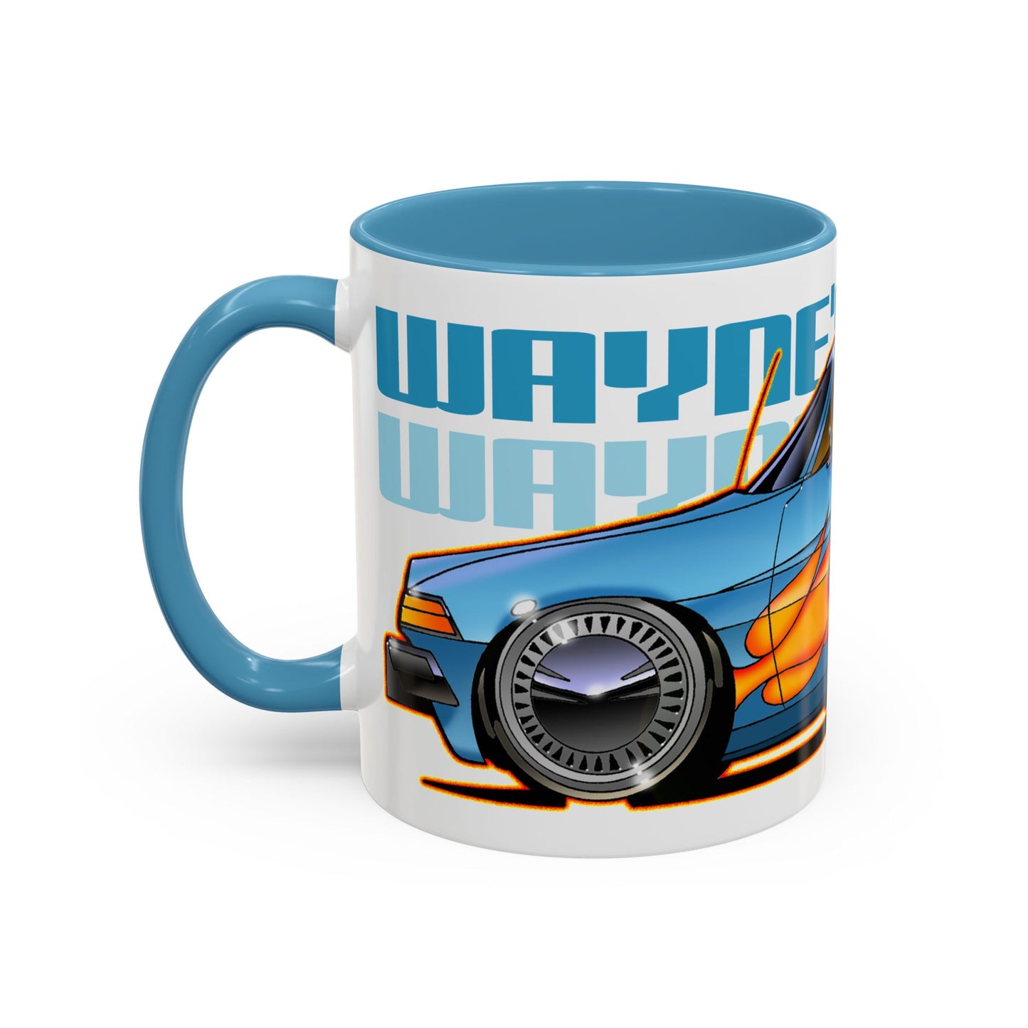 WAYNE'S WORLD AMC PACER Movie Car Fireball Art Coffee Mug - 2 Sizes
