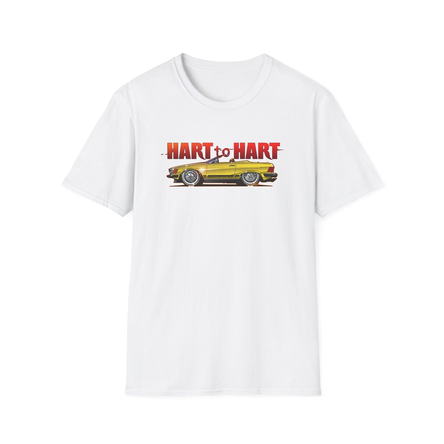 HART to HART TV Show Mercedes 450SL Concept Art Softstyle T-Shirt Multiple Colors