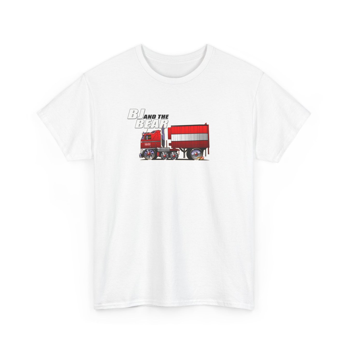 BJ AND THE BEAR Semi Truck Fireball Art Tee Shirt - Multiples