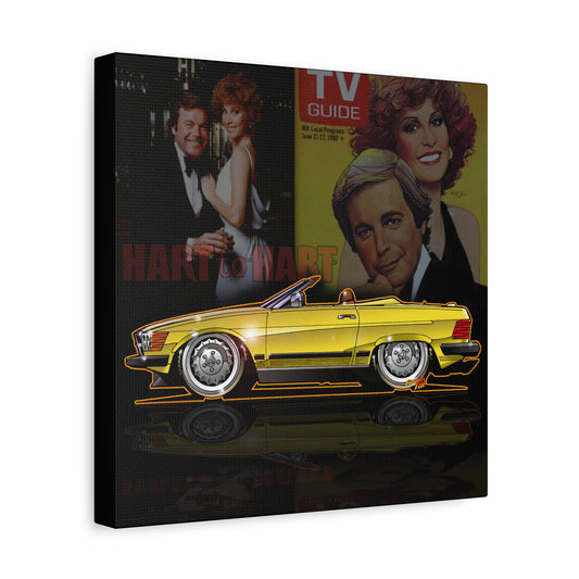 HART to HART TV Show Mercedes 450SL Canvas Art Wall Print - 12x12