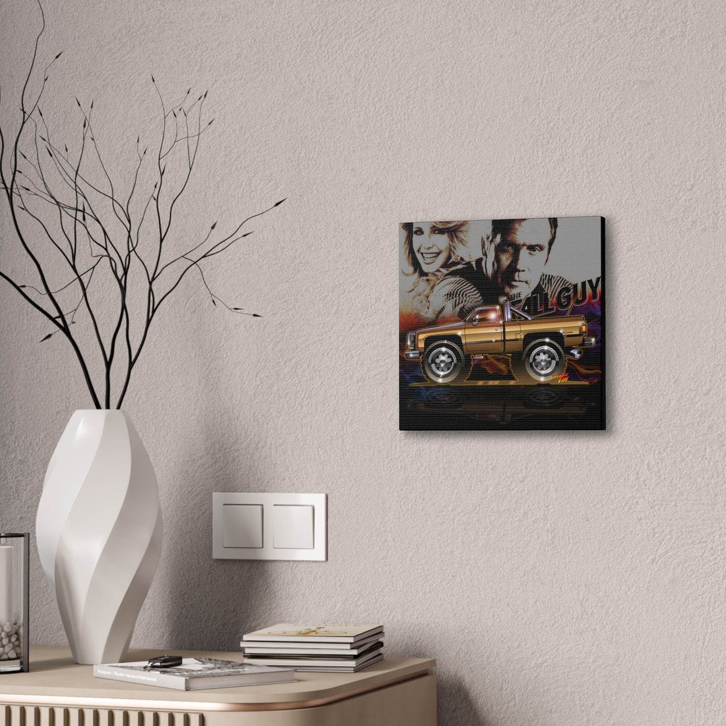 THE FALL GUY 1982 GMC K-2500 TV Show Truck Canvas Art Print - 2 Sizes