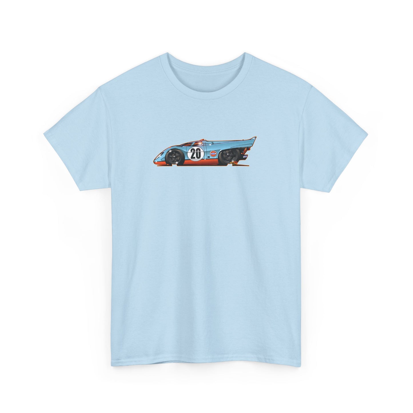 LE MANS Steve McQueen Porsche 917K Collectible Fireball Art Tee Shirt - Multiple Colors