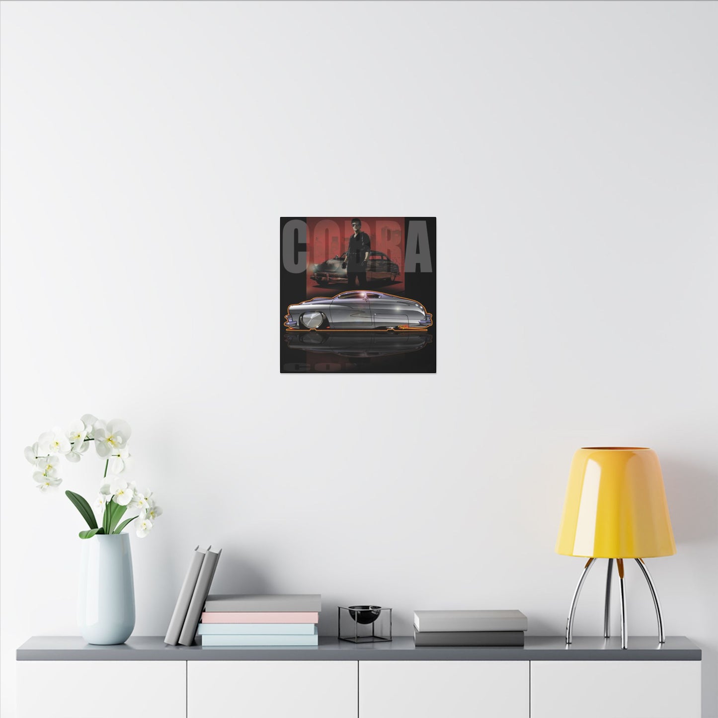 COBRA MERCURY Sylvester Stallone Movie Car Fireball Art Canvas Print