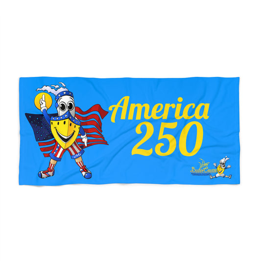 BUDDY CRUISE America 250 Patriotic Beach Towel – Blue