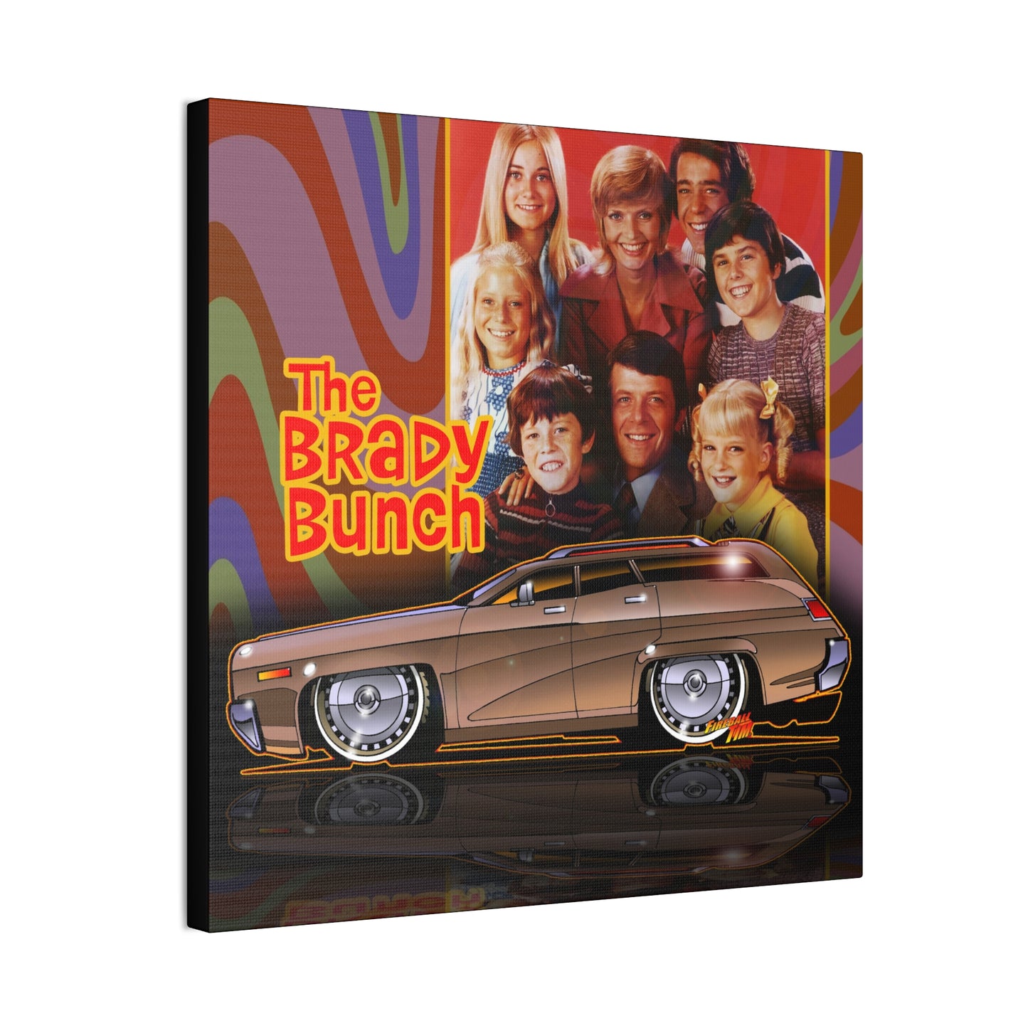 THE BRADY BUNCH 1971 Plymouth Satelite Wagon Vintage Collectible Canvas Art - 3 Sizes