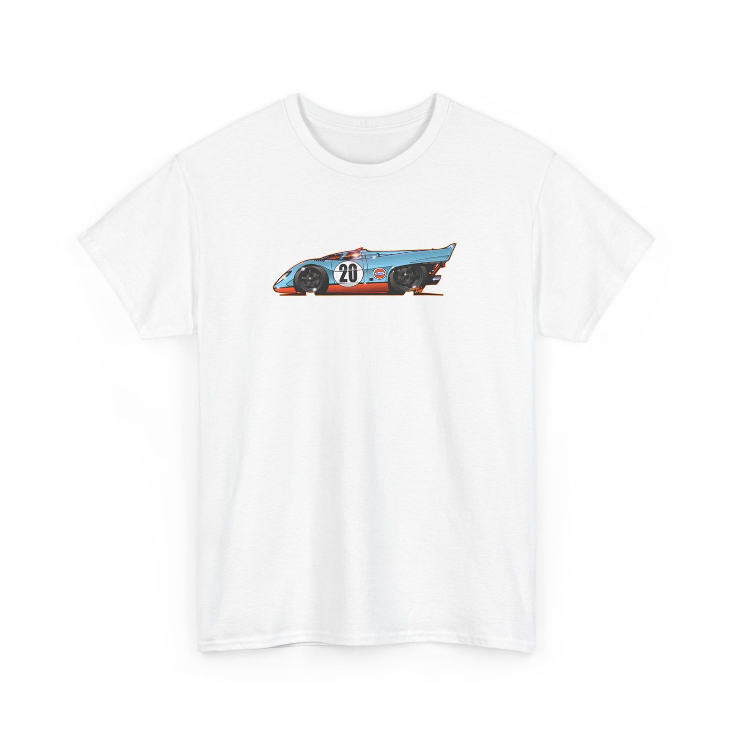 LE MANS Steve McQueen Porsche 917K Collectible Fireball Art Tee Shirt - Multiple Colors