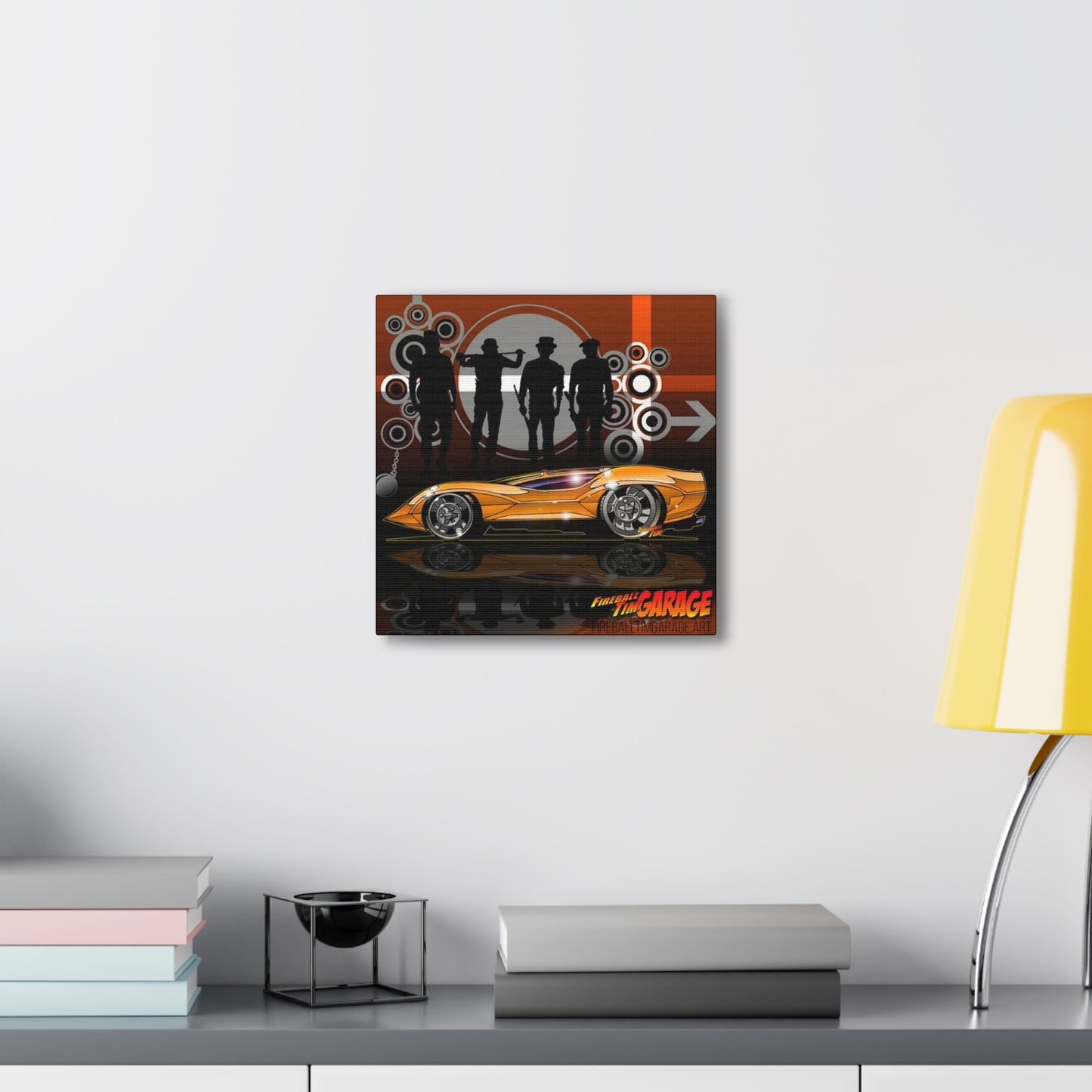 A CLOCKWORK ORANGE Movie Car Concept Art Canvas Print 12x12