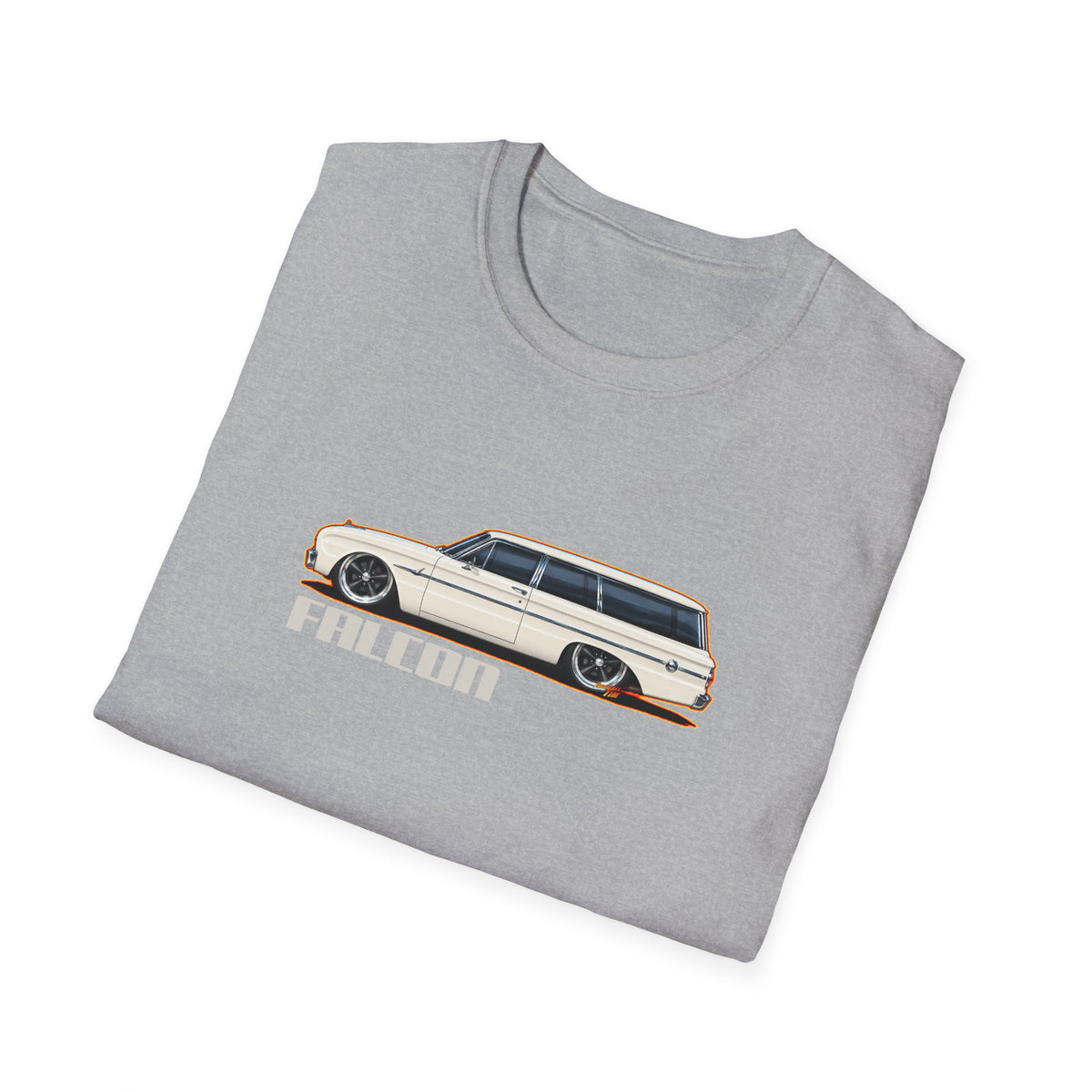 FORD FALCON WAGON Collectible Fireball Art TeeShirt