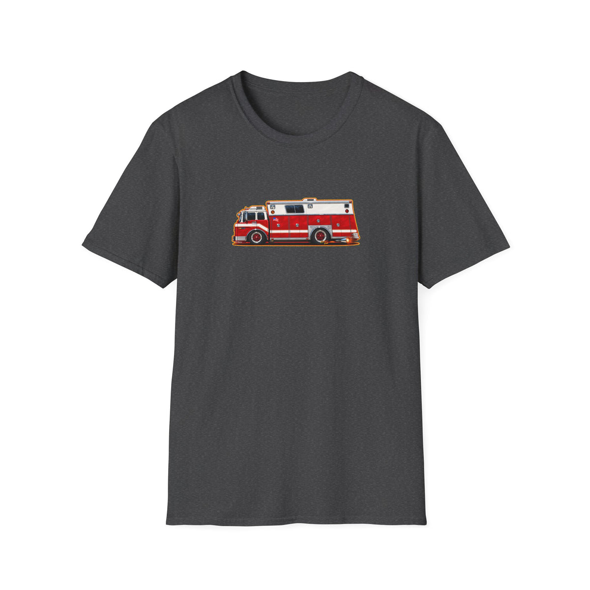 FIRE TRUCK Collectible Fireball Art TeeShirt
