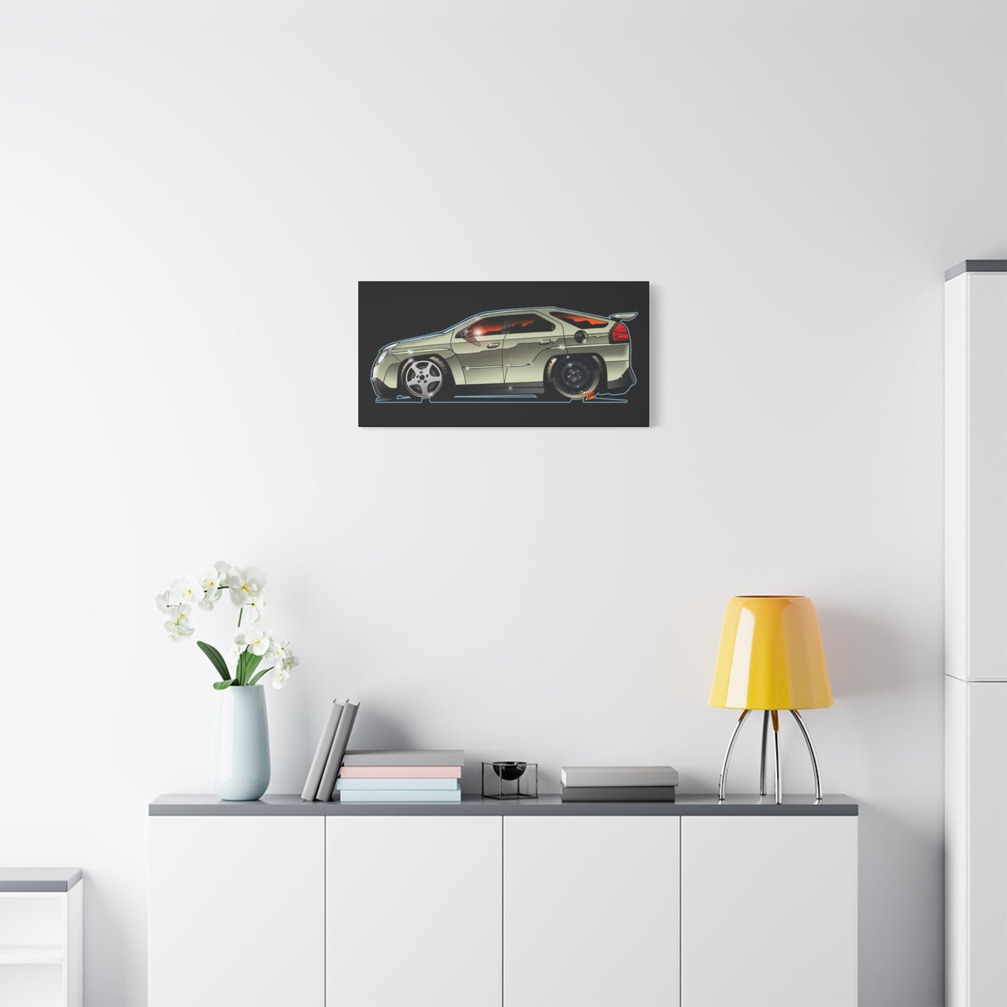 BREAKING BAD Pontiac Aztek Fireball Art Canvas Wall Print