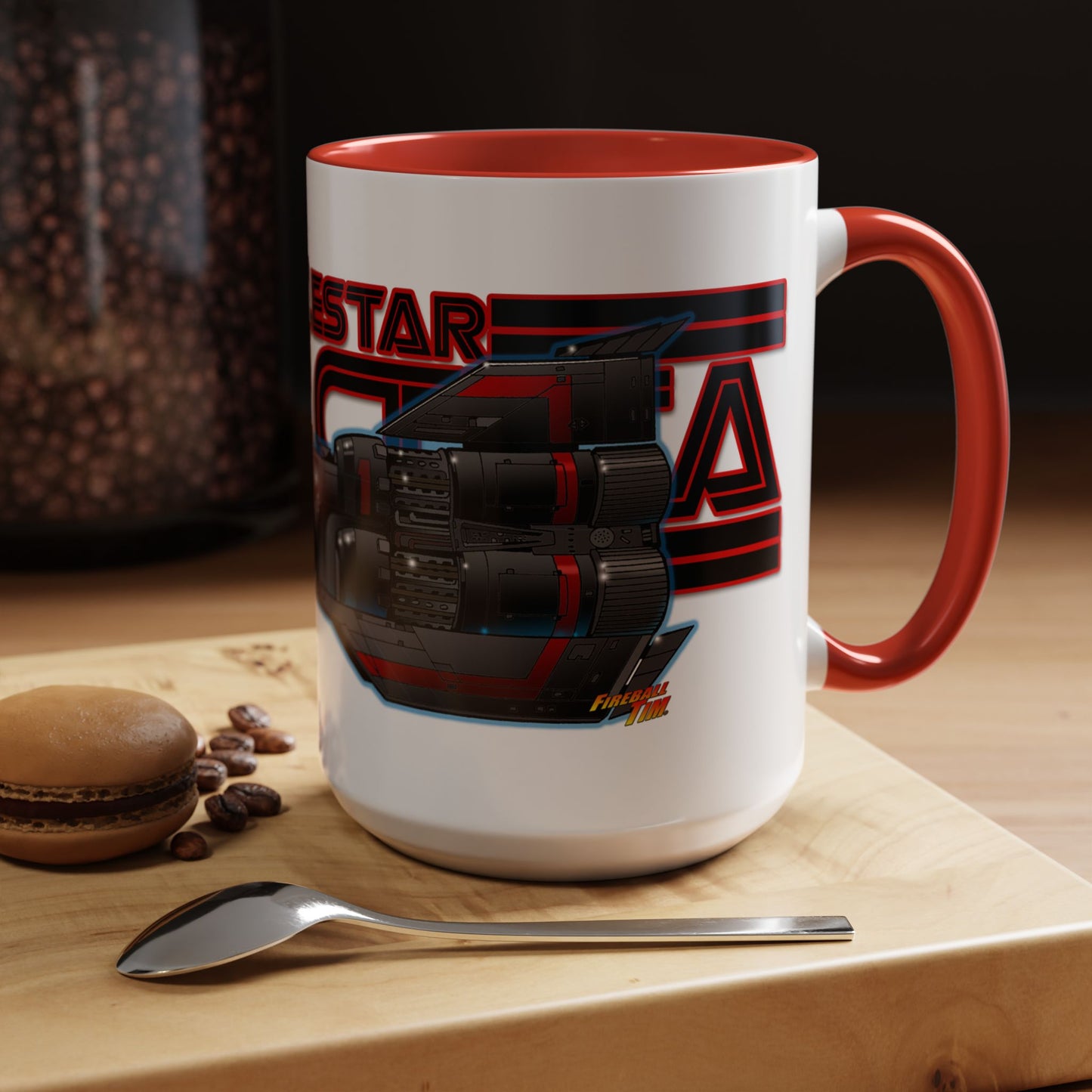 BATTLESTAR GALACTICA Colonial Viper Concept Art Logo Coffee Mug 2 Sizes