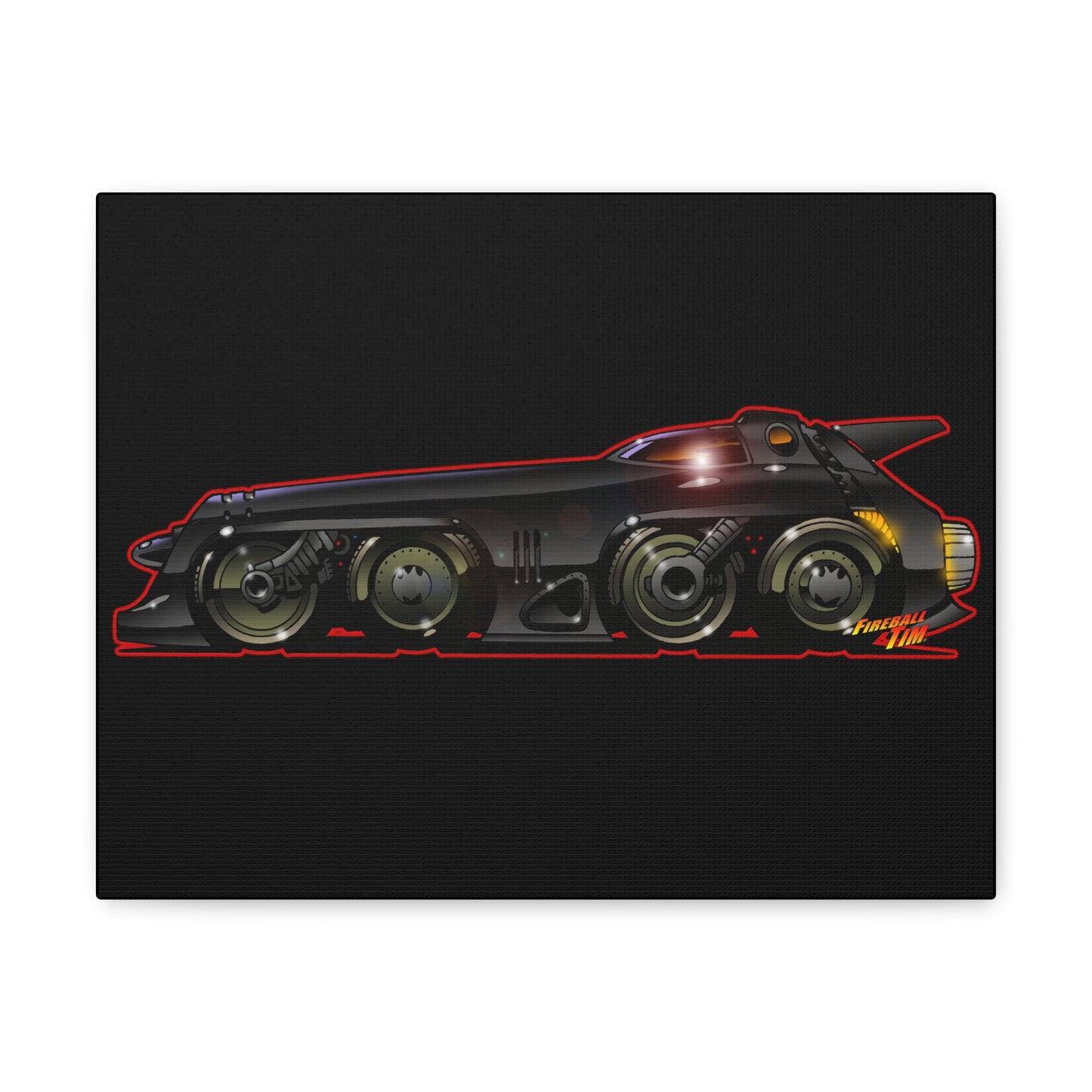 BATMISSILE Batmobile Concept Art Canvas Print 11x14