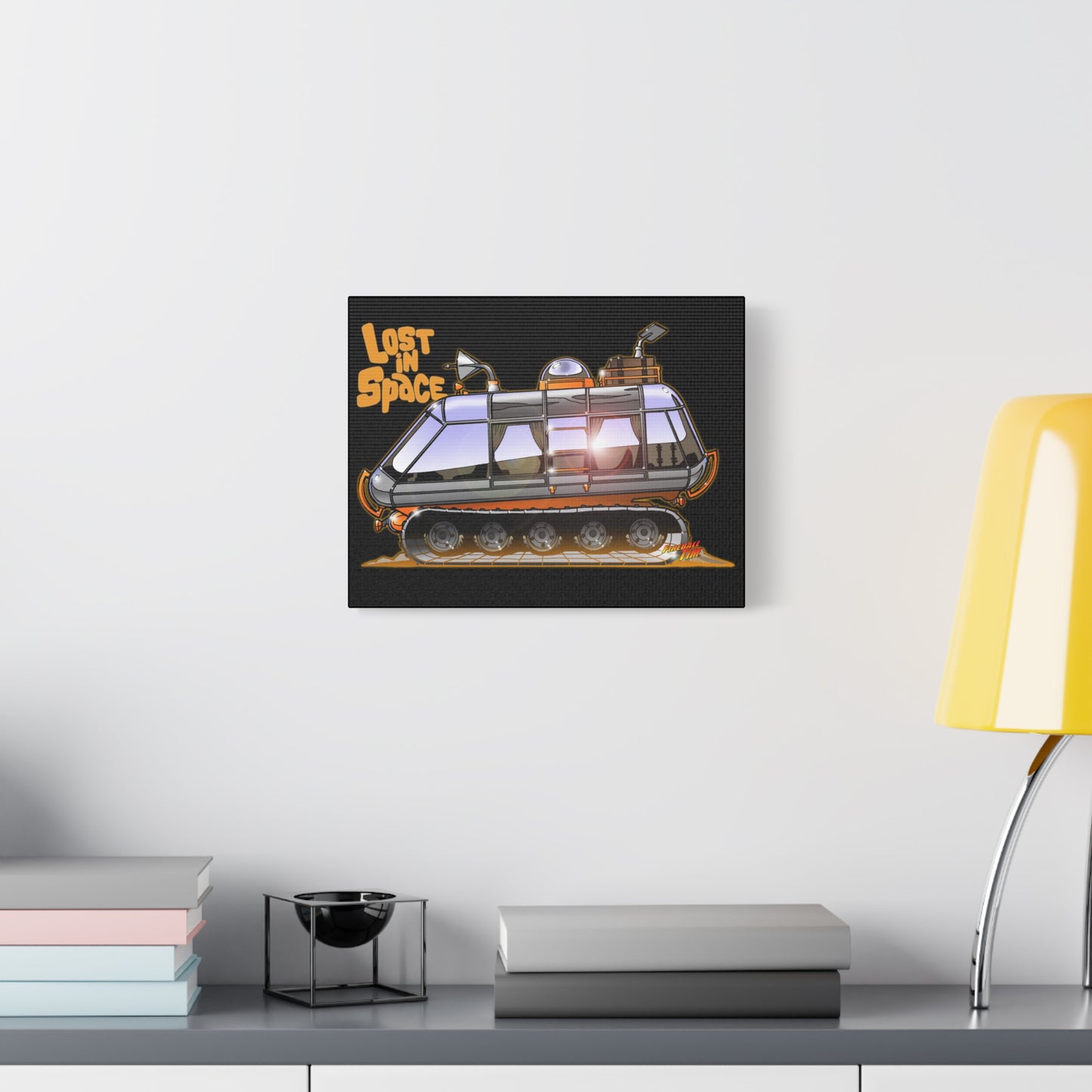 LOST in SPACE Classic TV Chariot Canva Art Wall Print
