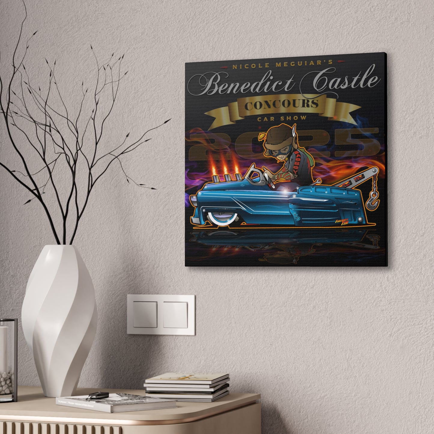 BENEDICT CASTLE CONCOURS 2025 Pedal Truck Canvas Art Print - 2 Sizes